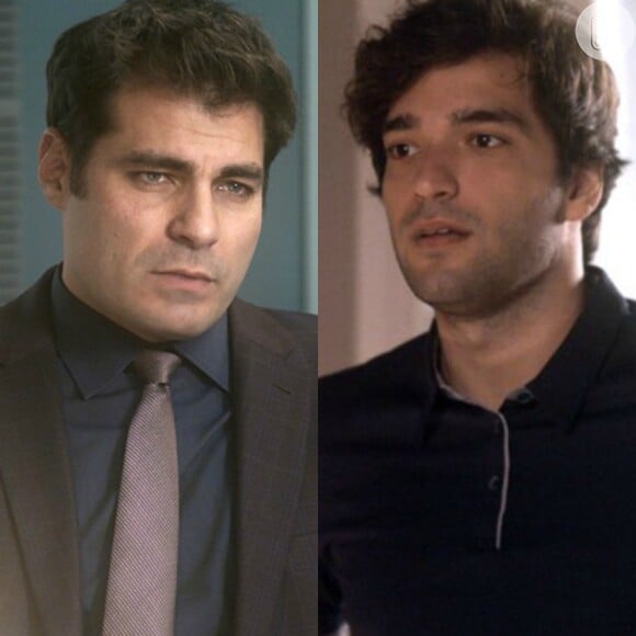 Tiago (Humberto Carrão) descobre que Ciro (Thiago Lacerda) sabotou os teares da fábrica, na novela 'A Lei do Amor'