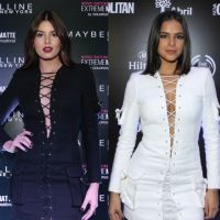 Camila Queiroz repete vestido Balmain já usado por Bruna Marquezine. Veja fotos!
