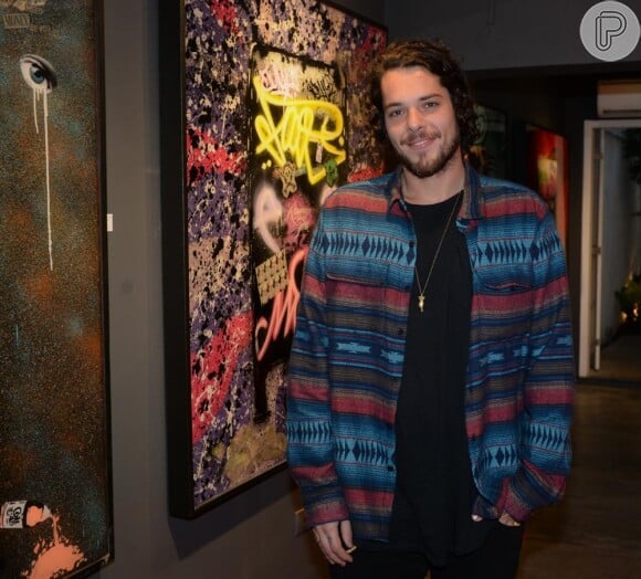 Gian Luca Ewbank artista plástico e namorado de Giovanna Lancellotti, inaugurou a mostra 'Vital', em um coquetel em São Paulo, na noite desta quinta-feira, 15 de dezembro de 2016
