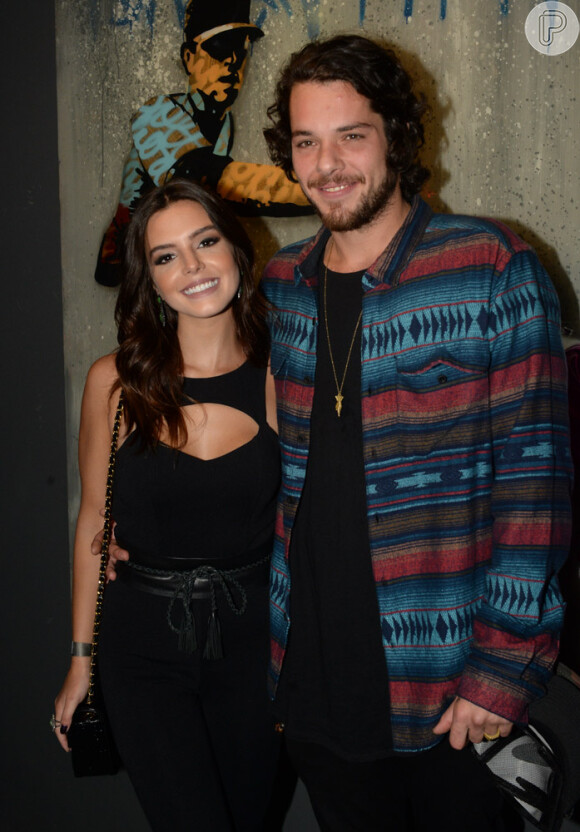 Gian Luca Ewbank, artista plástico e namorado de Giovanna Lancellotti, inaugura a mostra 'Vital', em um coquetel em São Paulo, na noite desta quinta-feira, 15 de dezembro de 2016
