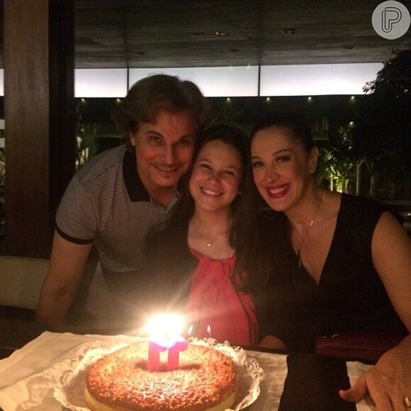 Sophia comemora o aniversário com os pais, Claudia Raia e Edson Celulari