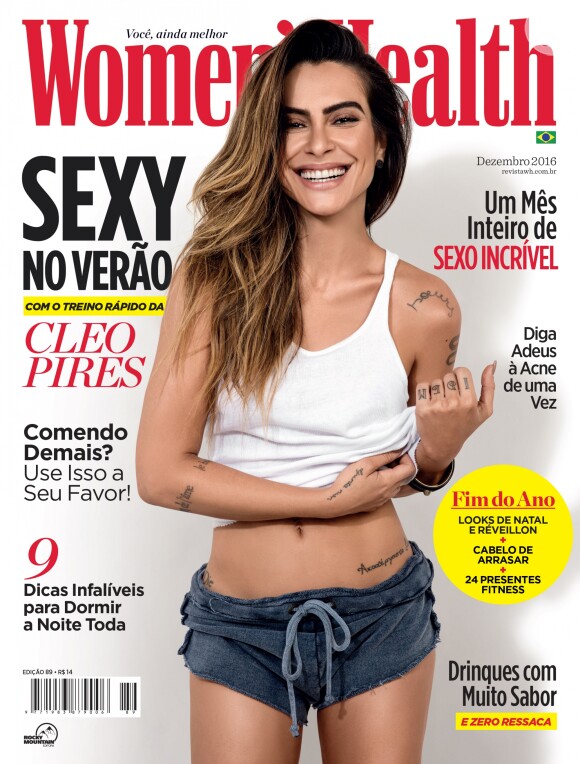 Cleo Pires é a capa da revista 'Woman´s Health' de dezembro