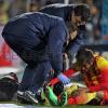 No jogo do Barcelona contra o Getafe, Neymar sofreu uma lesão no tornozelo direito e terá que ficar afastado dos campos por algumas semanas
