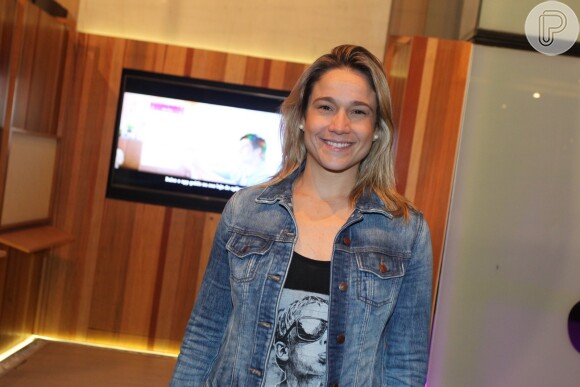 Fernanda Gentil foi em um show da dupla sertaneja Flávio e Ney