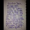 Na quarta-feira, 14 de janeiro de 2014, o jogador reproduziu no Instagram um bilhete escrito pela mãe. 'Palavras escritas por minha MAMÃE'