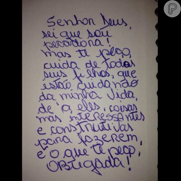 Na quarta-feira, 14 de janeiro de 2014, o jogador reproduziu no Instagram um bilhete escrito pela mãe. 'Palavras escritas por minha MAMÃE'