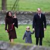 Kate Middleton e Príncipe William levaram os filhos para a tradicional missa natalina