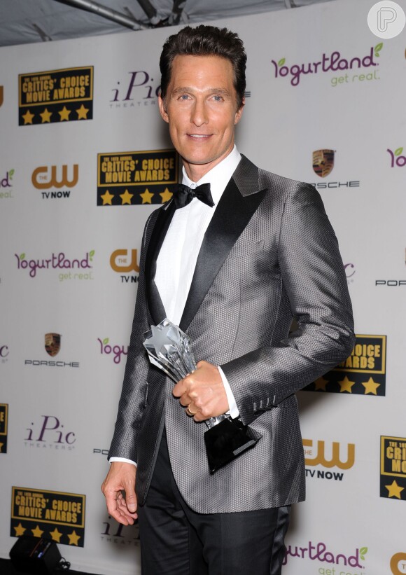 Matthew McConaughey também levou o troféu do Critics Choice