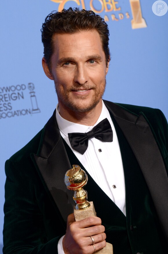 Matthew McConaughey venceu Globo e Ouro de Melhor Ator pelo papel em 'Clube de Compras Dallas'