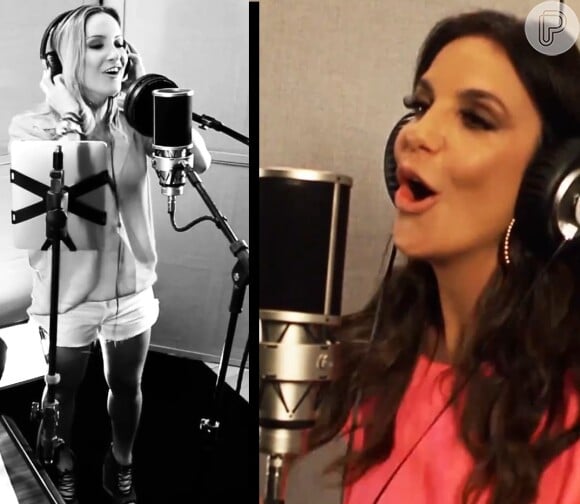 Claudia Leitte e Ivete Sangalo gravam música juntas pela primeira vez