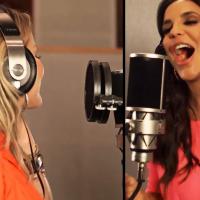 Ivete Sangalo e Claudia Leitte gravam clipe separadas e edição as une em vídeo