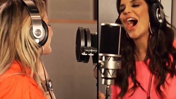 Ivete Sangalo e Claudia Leitte gravam clipe separadas e edição as une em vídeo