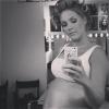 Ana Hickmann, grávida de nove meses, exibe o barrigão de nove de meses em campanha publicitária, em 31 de janeiro de 2014