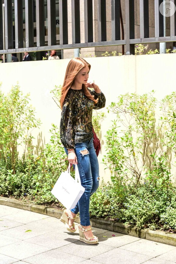 Marina Ruy Barbosa passeou por São Paulo após dia de beleza, nesta quinta-feira, 2 de fevereiro de 2017