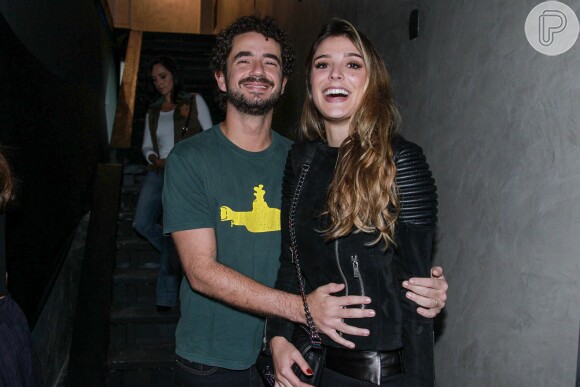 Felipe Andreoli mostrou emoção e felicidade com o nascimento de Rocco em sua postagem no Instagram: 'Ainda estamos nas nuvens. E esse menino, pelo jeito, promete nunca mais nos tirar daqui de cima'