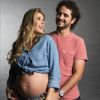 Rafa Brites dá à luz seu primeiro filho com Felipe Andreoli na tarde desta quinta-feira, dia 02 de fevereiro de 2017