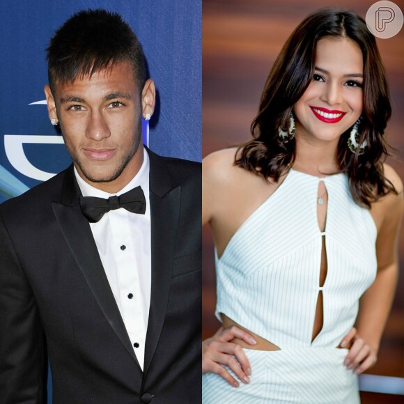 Neymar foi filmado em treino e brincou ao ver Bruna Marquezine mexendo no celular: 'Ela também. Só que não'