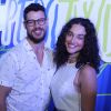 Débora Nascimento e o marido, José Loreto, curtiram evento realizado na Marina da Glória, no Centro do Rio de Janeiro