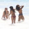 Juliana Alves, Anna Lima e Luma Costa gravam a novela 'Sol Nascente' na praia de Grumari, Zona Oeste do Rio de Janeiro, nesta segunda-feira, 6 de fevereiro de 2016