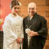 Hirô (Carol Nakamura) e Akira (Fabio Yoshihara) se casam no capítulo desta terça-feira, 7 de fevereiro de 2016, na novela 'Sol Nascente'