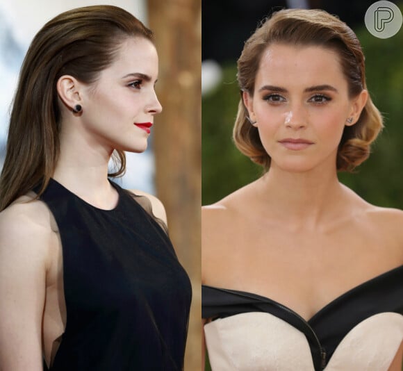Emma Watson também integra a lista das famosas que deram adeus ao cabelão e agora investem em fios curtos