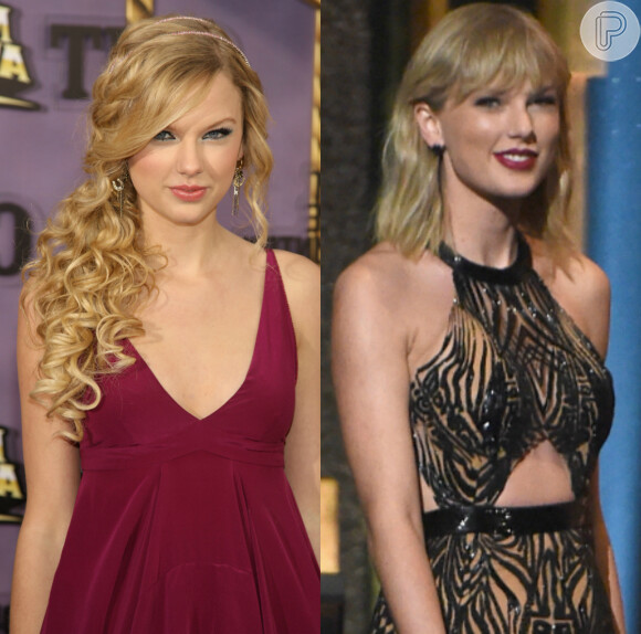 Taylor Swift também integra a lista das famosas que deram adeus ao cabelão e agora investem em fios curtos