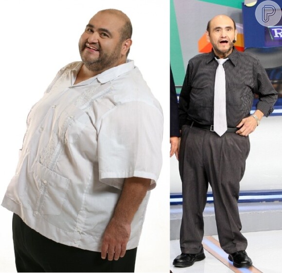 Edgar Vivar foi mais longe e perdeu 80 kg quando operou o estômago em janeiro de 2008