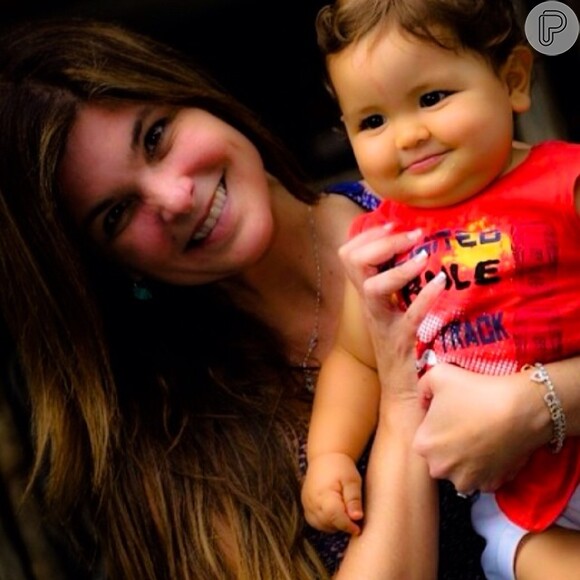 Cristiana Oliveira comemora o aniversário de 1 ano do netinho, Miguel, nesta sexta-feira, 7 de fevereiro de 2014