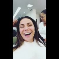 Tratamento nos cabelos de Giovanna Antonelli, à base de fogo, custa R$1000.Vídeo