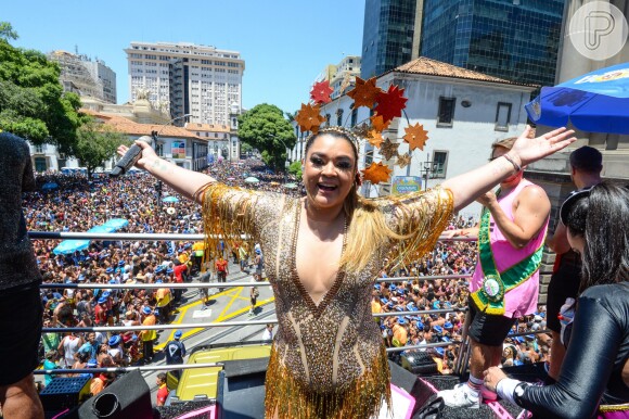 Preta Gil reuniu 500 mil foliões durante o oitavo desfile do Bloco da Preta no Centro do Rio de Janeiro
