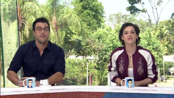 Durante as férias de Otaviano Costa, Sophia Abrahão assume 'Vídeo Show' com Joaquim Costa
