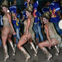 Lívia Andrade desce até o chão e se emociona em último ensaio para o Carnaval