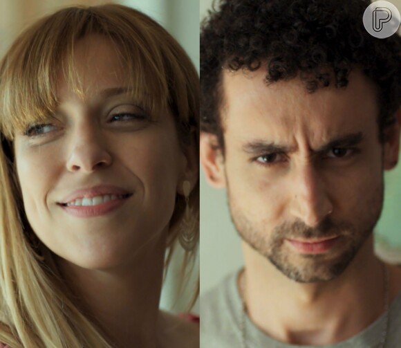 Marisa (Julia Rabello) vai beijar Romildo (Paulo Verlings) na novela 'Rock Story' após descobrir que Lázaro (João Vicente de Castro) não pode ter filhos