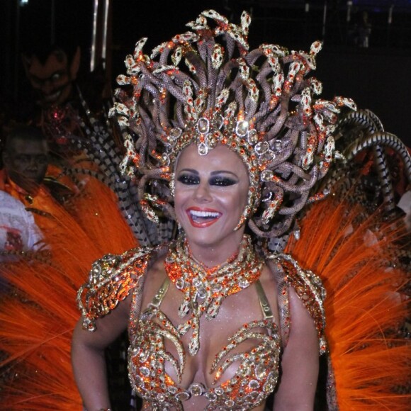 Viviane Araújo, há 10 anos na Avenida, vira Medusa no Salgueiro nesta segunda-feira, dia 27 de fevereiro de 2017