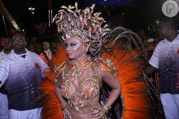 Viviane Araújo, há 10 anos na Avenida, vira Medusa no Salgueiro nesta segunda-feira, dia 27 de fevereiro de 2017