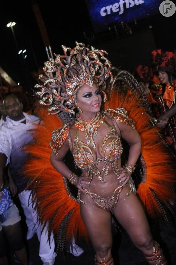 Viviane Araújo, há 10 anos na Avenida, vira Medusa no Salgueiro nesta segunda-feira, dia 27 de fevereiro de 2017