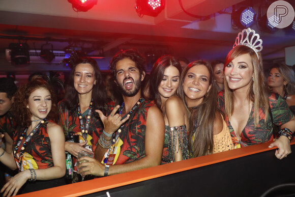 Thaila Ayala esteve em camarote de cervejaria nesta madrugada de terça-feira, 28 de fevereiro de 2017