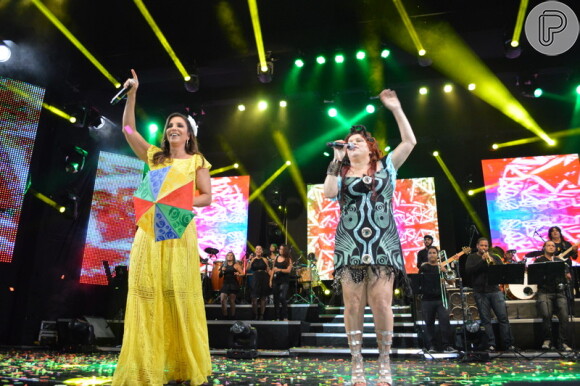 Ivete Sangalo dança frevo em DVD da cantora pernambucana Nena Queiroga, 'Pernambuco para o mundo', em 16 de fevereiro de 2014