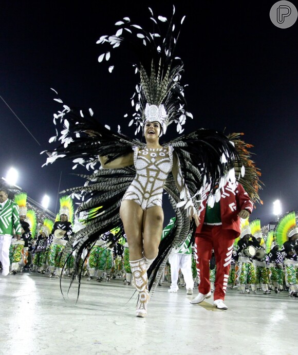 Paloma Bernardi foi por dois anos seguidos a rainha de bateria da Grande Rio no carnaval