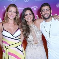 Luana Piovani e Pedro Scooby prestigiam aniversário de Carol Sampaio, no Rio