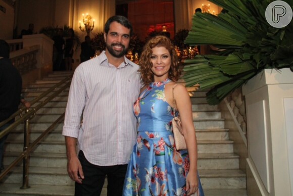 Bárbara Borges e o marido, Pedro Delfino, curtem o aniversário da promoter Carol Sampaio, no Copacabana Palace, no Rio de Janeiro
