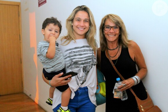 Gabriel, de um ano, é fruto do relacionamento de Fernanda Gentil com o ex-marido, Matheus Braga