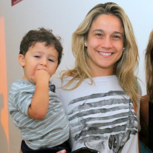 Gabriel, de um ano, é fruto do relacionamento de Fernanda Gentil com o ex-marido, Matheus Braga