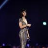 Katy Perry veste Julien McDonald no Brit Awards 2014, em 19 de fevereiro de 2014