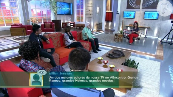 Manoel Carlos foi o convidado do programa de Fátima Bernardes, nesta quinta-feira, 20 de fevereiro de 2014