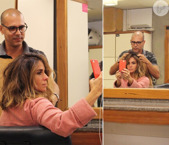 Giovanna Antonelli aproveitou a oportunidade para doar os seus cabelos para a ONG Cabelegria, que faz perucas para crianças com câncer