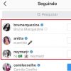 O cantor americano Chris Brown também segue Neymar no Instagram