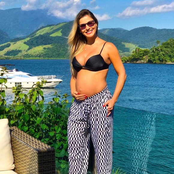 Andressa Suita está grávida de seis meses de Gabriel, fruto do seu relacionamento com Gusttavo Lima
