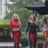 Thaila Ayala e Ticiane Pinheiro participam de desfile em shopping de São Paulo, neste sábado, 22 de fevereiro de 2014 