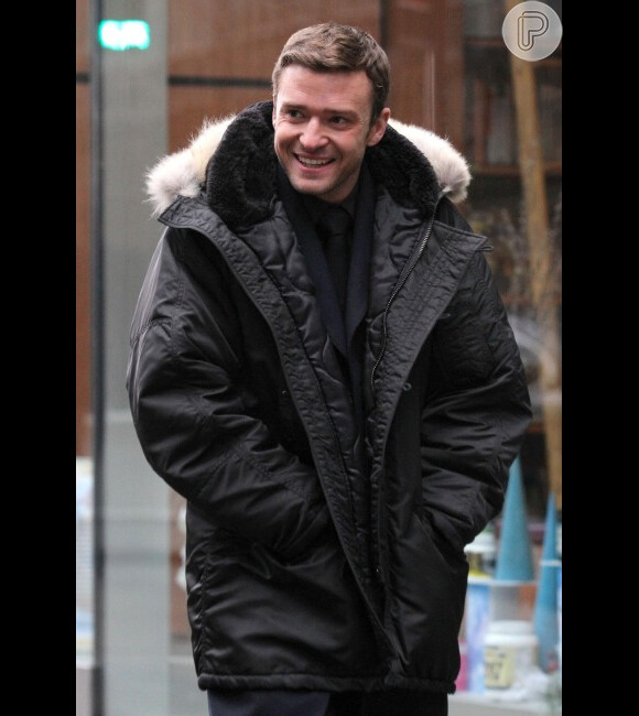 Justin Timberlake é flagrado andando pelas ruas de Nova York, nos Estados Unidos
